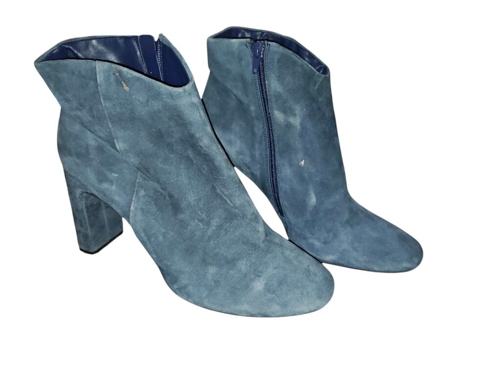 GAP Faux Leather Suede Blue 10 Boots